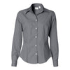 Van Heusen Women's Slate Grey Silky Poplin Dress Shirt