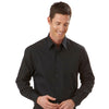 Van Heusen Men's Black Broadcloth Dress Shirt