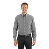 Van Heusen Men's Black Gingham Long Sleeve Dress Shirt