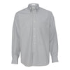 Van Heusen Men's Grey Non Iron Feather Stripe Long Sleeve Shirt