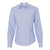 Van Heusen Women's Blue Crystal Non Iron Feather Stripe Long Sleeve Shirt