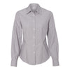 Van Heusen Women's Grey Non Iron Feather Stripe Long Sleeve Shirt