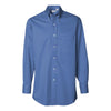 Van Heusen Men's Cobalt Twill Long Sleeve Dress Shirt