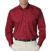 Van Heusen Men's Scarlet Twill Long Sleeve Dress Shirt