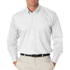 Van Heusen Men's White Twill Long Sleeve Dress Shirt