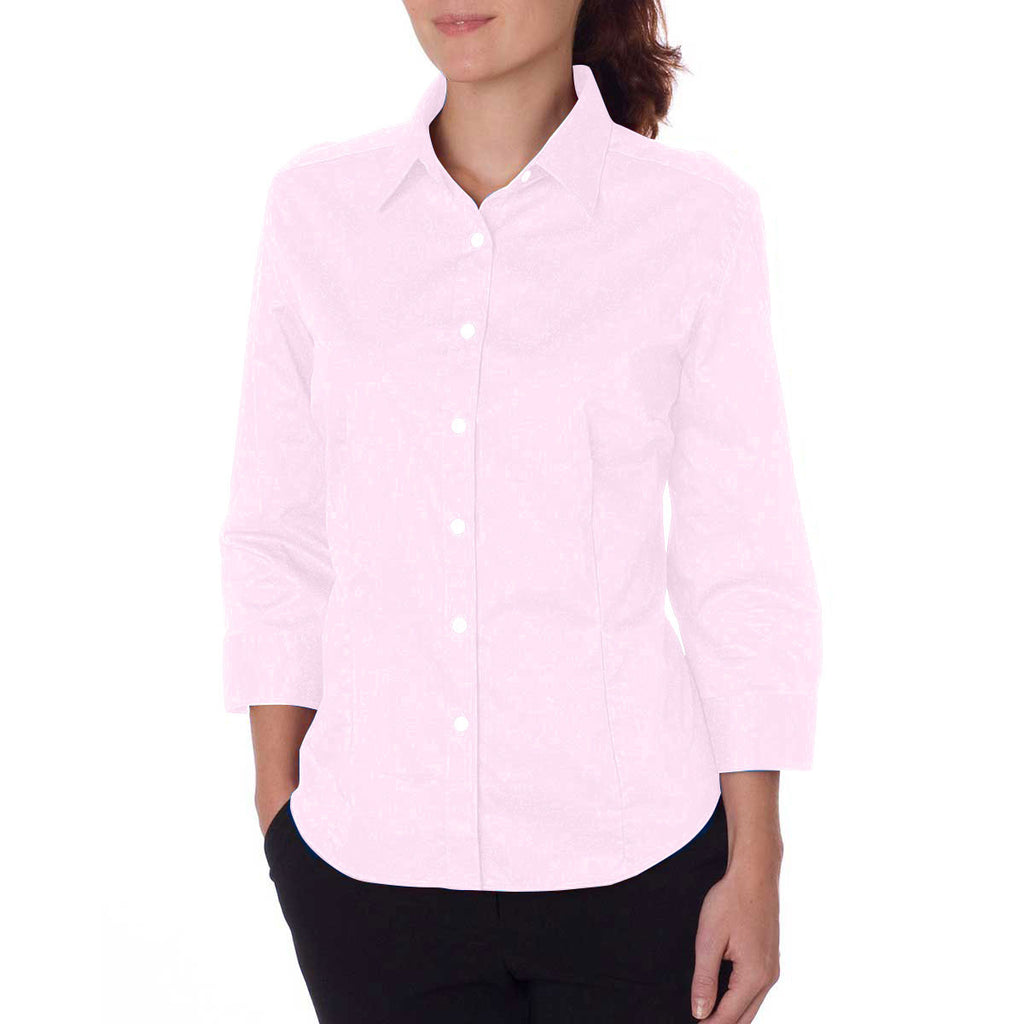 Van Heusen Women's Primrose 3/4 Sleeve Twil Dress Shirt