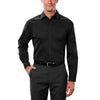 Van Heusen Men's Deep Black Solid Stretch Dress Shirt