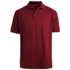 Edwards Men's Burgundy Soft Touch Pique Polo