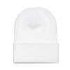 Yupoong White Cuffed Knit Cap