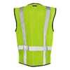 ML Kishigo Men's Lime Class 2 Black Bottom Vest