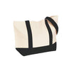 Black Medium Snap Tote