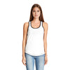 Next Level Women's White/Black Ideal Colorblock Racerback Tank