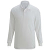 Edwards Unisex White Tactical Snag-Proof Long Sleeve Polo