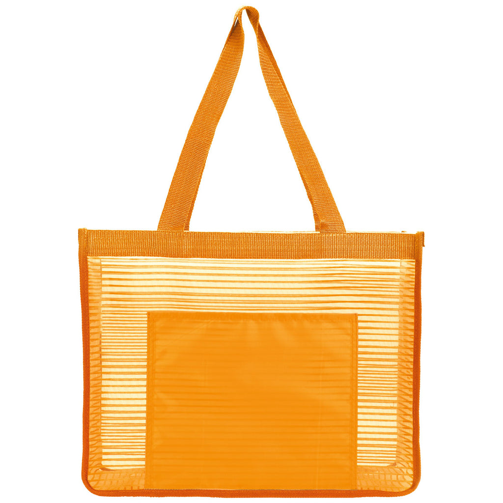 BIC Orange Landscape Mesh Tote