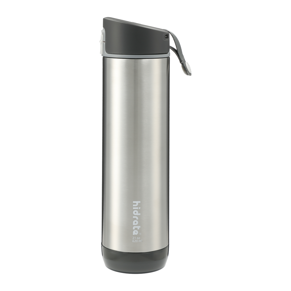 HidrateSpark Silver 21oz Chug Lid Bottle