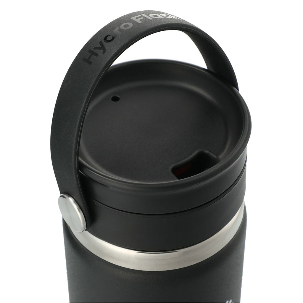 Hydro Flask Black Wide Mouth 20 oz Bottle with Flex Sip Lid