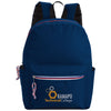 Good Value Navy Tri-Color Zipper Backpack