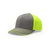 Richardson Charcoal/Neon Yellow On-Field Split Pulse SportMesh R-Flex Cap