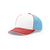 Richardson White/Columbia Blue/Red On-Field Tri-Color Pulse SportMesh R-Flex Cap