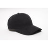 Pacific Headwear Black Heavyweight Velcro Adjustable Cotton Duck Cap