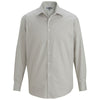 Edwards Men's Silver Pinpoint Oxford