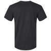 American Apparel Men's Black CVC Henley Tee