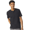 American Apparel Men's Black CVC Henley Tee