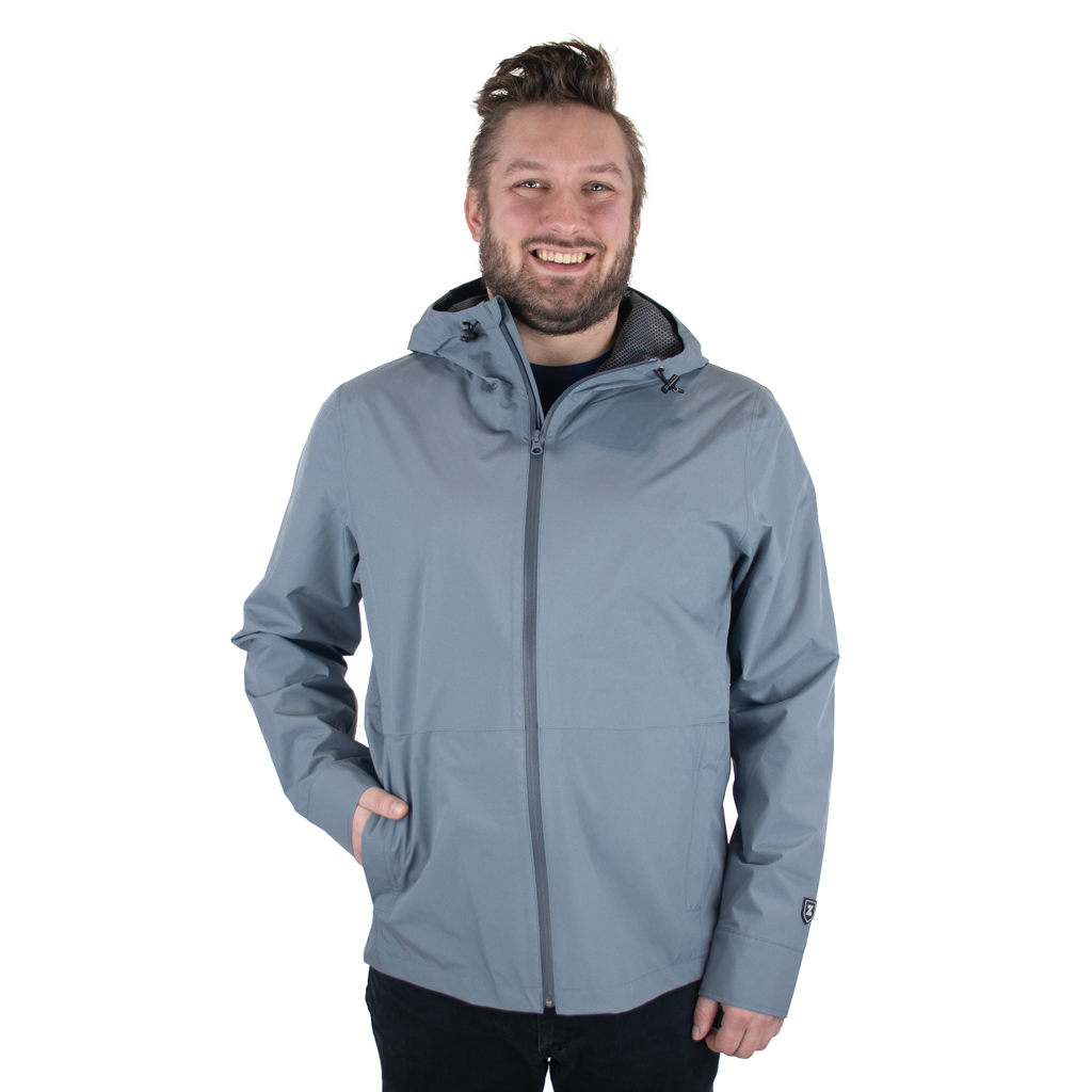 48-Hour Zusa Men's Charcoal North Shore Rain Jacket