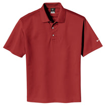 Nike Men's Red Tech Basic Dri-FIT Short Sleeve Polo