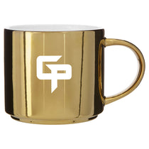 ETS Gold/White Monaco Metallic Mug 16 oz