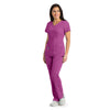 Barco Grey's Anatomy Women's Magenta Signature Series Mock Wrap Top