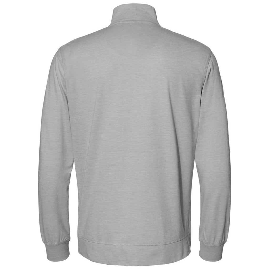 Weatherproof Men's Grey Heather Vintage Microstripe Quarter-Zip Pullover