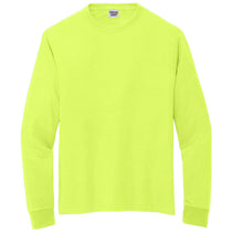 Jerzees Unisex Safety Green Dri-Power 100% Polyester Long Sleeve T-Shirt