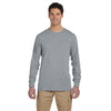 Jerzees Men's Athletic Heather 5.3 Oz Dri-Power Sport Long-Sleeve T-Shirt