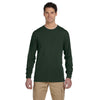 Jerzees Men's Forest Green 5.3 Oz Dri-Power Sport Long-Sleeve T-Shirt