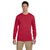 Jerzees Men's True Red 5.3 Oz Dri-Power Sport Long-Sleeve T-Shirt