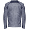 Holloway Men's Navy Heather Electrify Coolcore Long Sleeve Tee