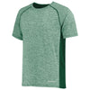 Holloway Men's Dark Green Heather Electrify Coolcore Tee