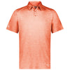 Holloway Men's Orange Heather Electrify Coolcore Polo