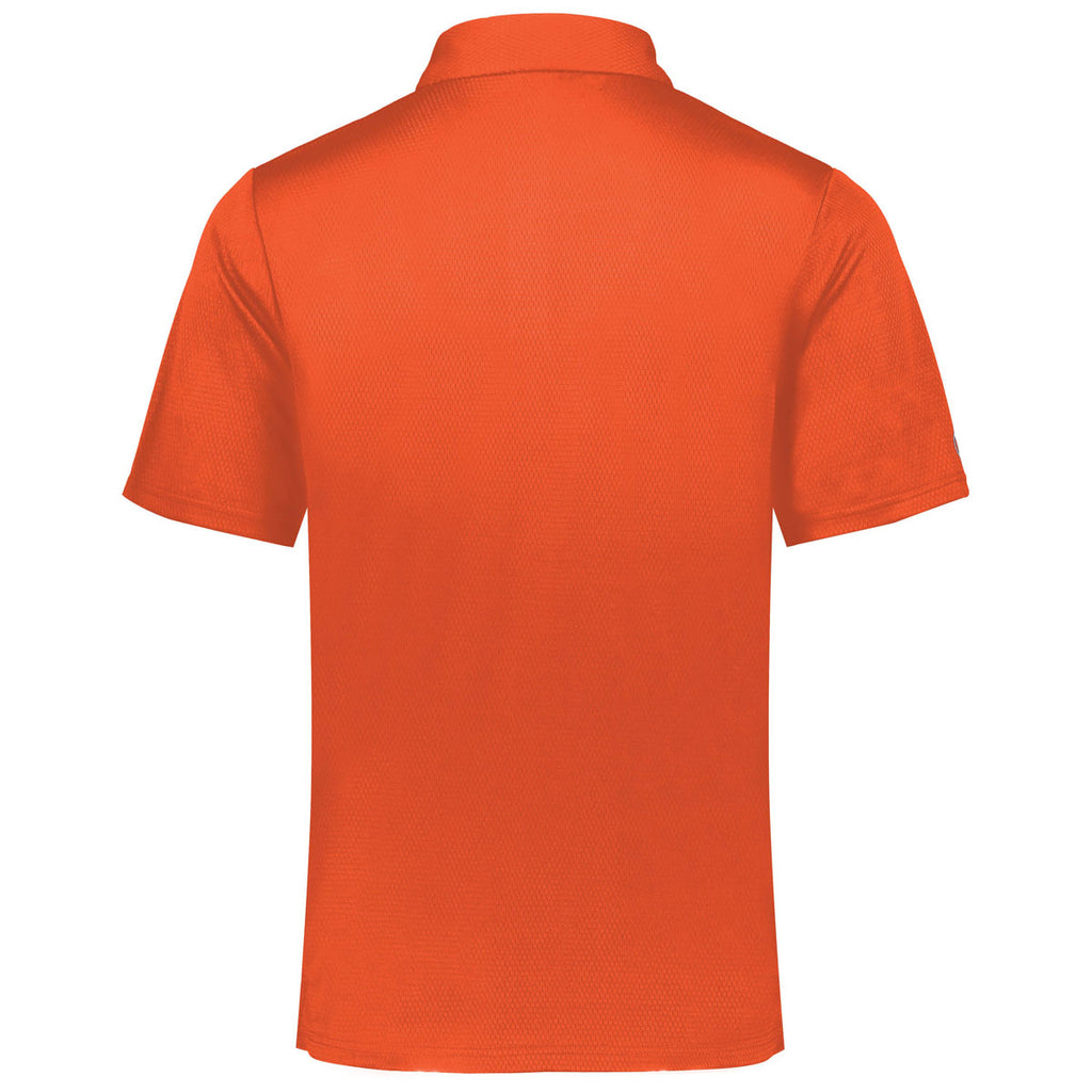 Holloway Men's Orange/White Prism Bold Polo