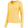 Holloway Women's Gold Heather Electrify Coolcore Long Sleeve Tee