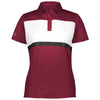 Holloway Women's Cardinal/White Prism Bold Polo