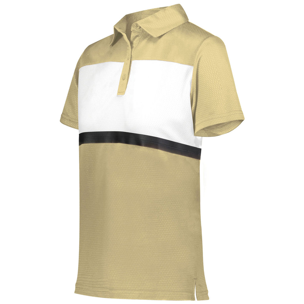 Holloway Women's Vegas Gold/White Prism Bold Polo