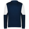 Holloway Men's Navy/White Momentum Team Fleece Crew