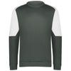 Holloway Men's Iron/White Momentum Team Fleece Crew