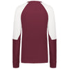 Holloway Women's Maroon/White Momentum Team Fleece Crew