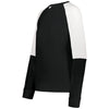 Holloway Women's Black/White Momentum Team Fleece Crew