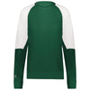 Holloway Women's Dark Green/White Momentum Team Fleece Crew