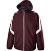 Holloway Men's Maroon/White Full Zip Charger Jacket