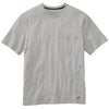 40 Grit Men's Grey Heather Short Sleeve T-Shirt with Pocket